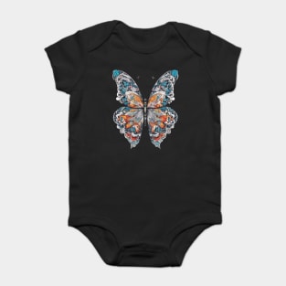 Butterfly Drawing Baby Bodysuit